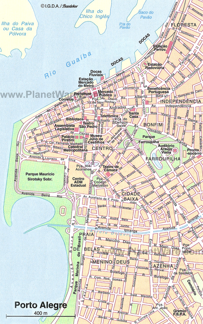 map of porto alegre